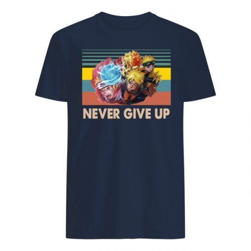 Naruto Never Give Up vintage shirts