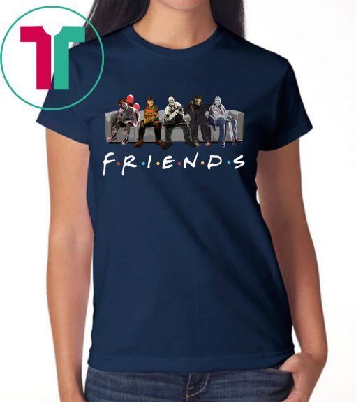 Mens Horror Characters Friends TV Show T-Shirt