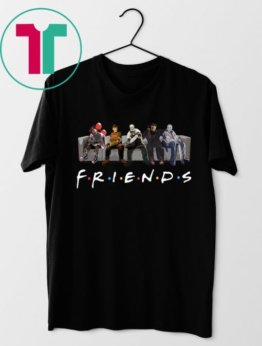 Mens Horror Characters Friends TV Show T-Shirt