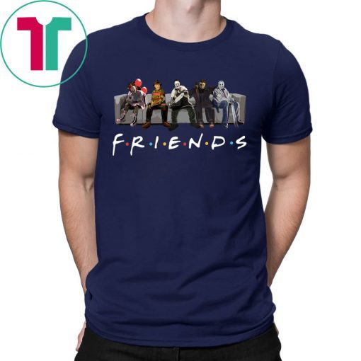 Mens Horror Characters Friends TV Show T-Shirt