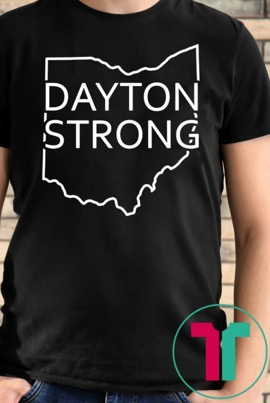 Ohio Map Dayton Strong Tee Shirt