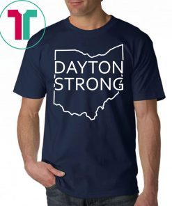 Ohio Map Dayton Strong Tee Shirt