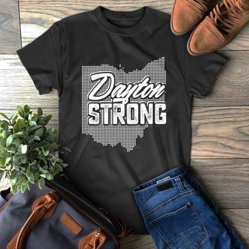 Ohio Map Dayton Strong For Men Women And Kids T-Shirt