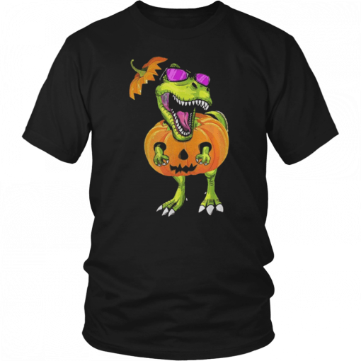 Original Halloween Trex Dinosaur Pumpkin Funny Gift For Men Women T-Shirt