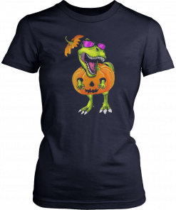 Original Halloween Trex Dinosaur Pumpkin Funny Gift For Men Women T-Shirt