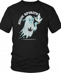 Original High Spirits Funny Halloween Stoner Pothead Cannabis Apparel 2019 T-Shirt