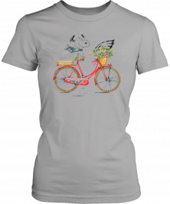 Philadelphia Eagles Snoopy Riding A Bicycle T-Shirt