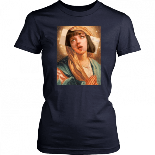 Pulp Fiction Virgin Mary Mia Wallace Unisex Tee Shirt