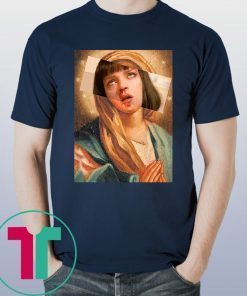 Pulp Fiction Virgin Mary Mia Wallace Tee Shirt