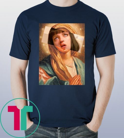 Pulp Fiction Virgin Mary Mia Wallace Tee Shirt