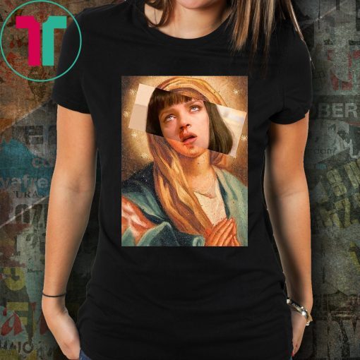 Pulp Fiction Virgin Mary Mia Wallace Tee Shirt