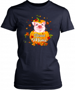 Blessed Mimi Pig Pumpkin Halloween Unisex Tee Shirt