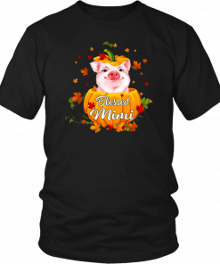 Blessed Mimi Pig Pumpkin Halloween Unisex Tee Shirt