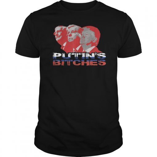 Putin's Bitches T-Shirt Graham Trump Moscow Mitch Tee Funny shirt