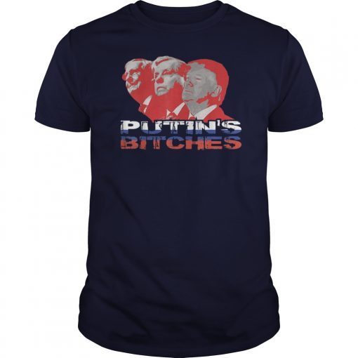 Putin's Bitches T-Shirt Graham Trump Moscow Mitch Tee Funny shirts