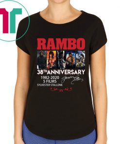 Rambo 38th Anniversary T-Shirt for Mens Womens Kids