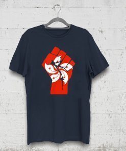 Resist Fist with Hong Kong Flag T-Shirt