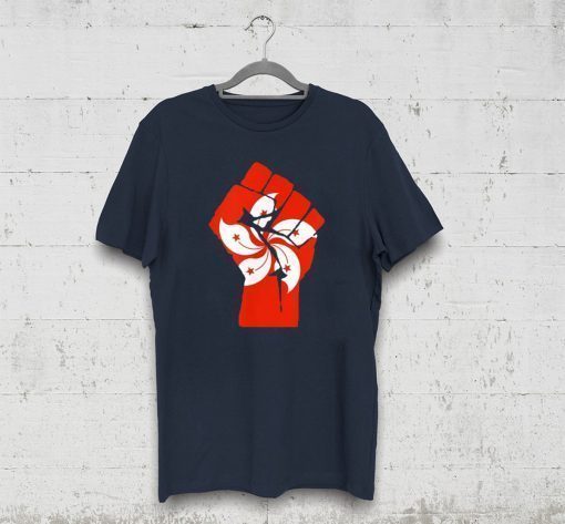 Resist Fist with Hong Kong Flag T-Shirt