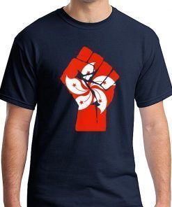 Resist Fist with Hong Kong Flag T-Shirt