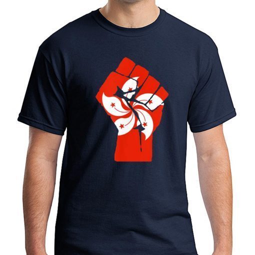 Resist Fist with Hong Kong Flag T-Shirt