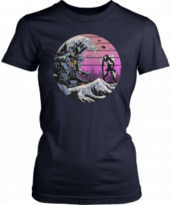 Retro wave eva shirt womens Classic Tee Shirts