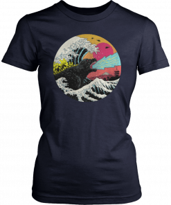 Retro wave kaiju shirt mens Classic T-Shirt