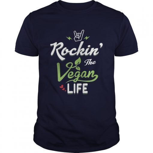 Rockin The Vegan Life Vegan Gift TShirts