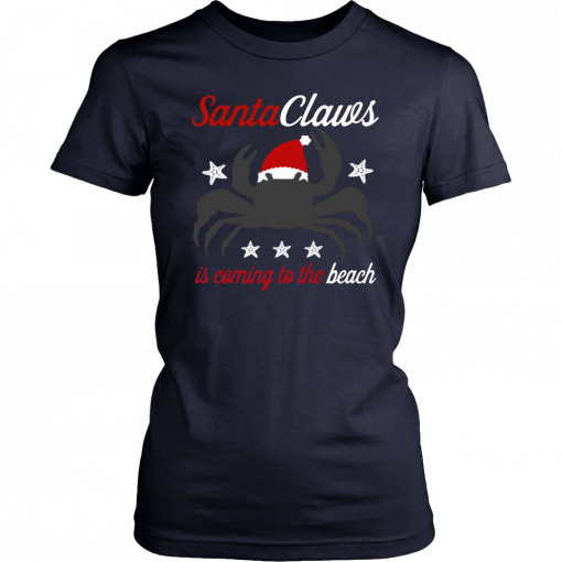 Santa Claws Is Coming To The Beach 2019 T-Shirt