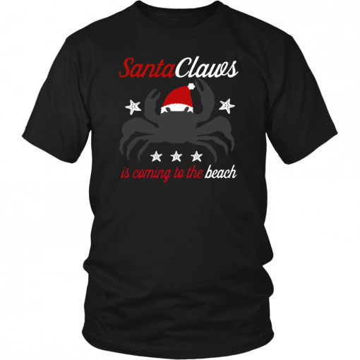 Santa Claws Is Coming To The Beach 2019 T-Shirt