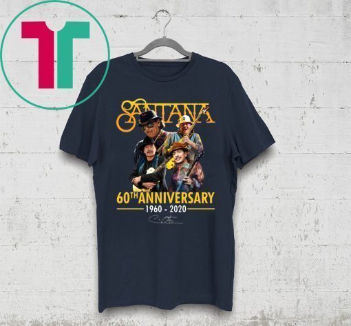 Santana 60th Anniversary Shirt for Mens Womens Kids