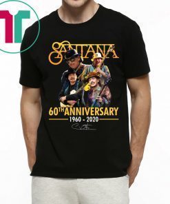 Santana 60th Anniversary Shirt for Mens Womens Kids