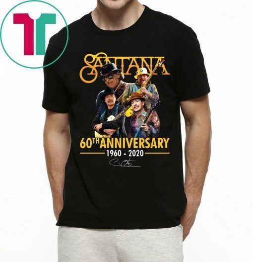 Santana 60th Anniversary Shirt for Mens Womens Kids