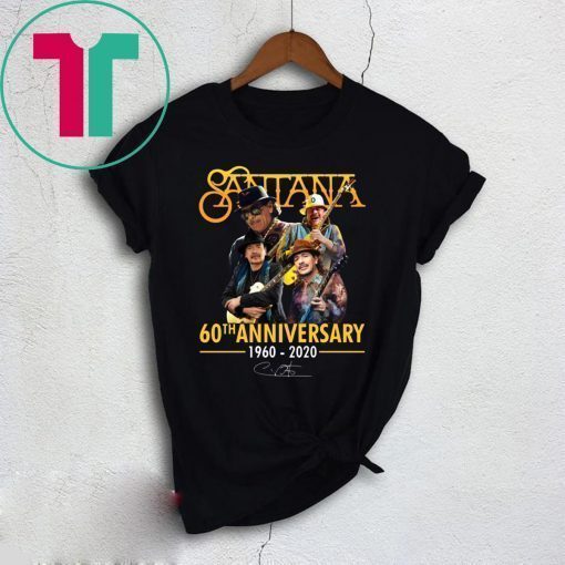 Santana 60th Anniversary Shirt for Mens Womens Kids