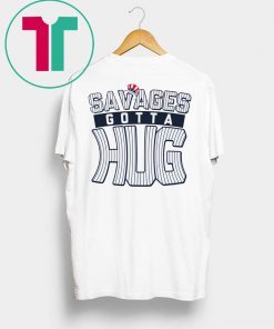 Savages Gotta Hug by Cameron Maybin x Bronx Pinstripes Tee Shirt