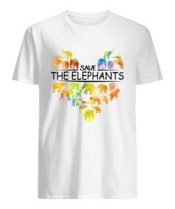 Save the elephants heart shirt