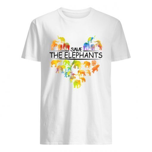 Save the elephants heart shirt