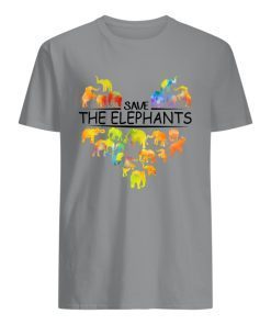 Save the elephants heart shirts