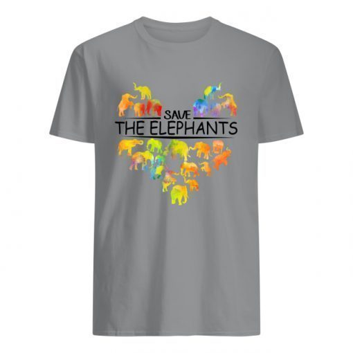 Save the elephants heart shirts