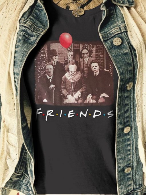 Friends IT Spooky Clown Jason Squad Halloween Horror Funny Halloween Scary Costume Unisex T-Shirts