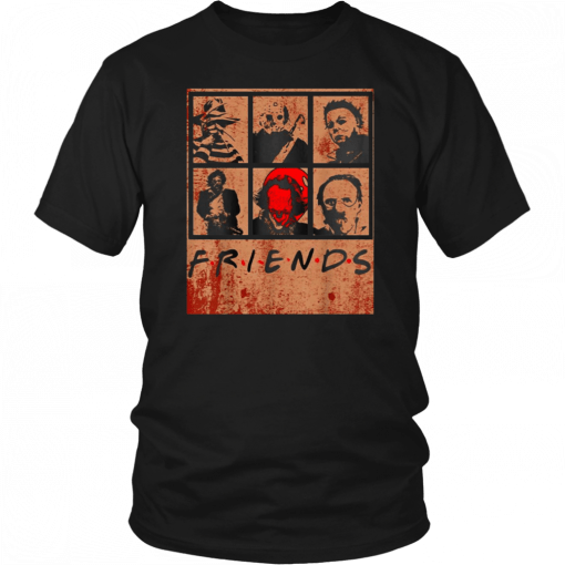 Scary Friends Horror Movie Creepy Halloween 2019 T-Shirt