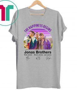 Signatures The Happiness Begins Jonas Brothers T-Shirt