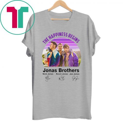 Signatures The Happiness Begins Jonas Brothers T-Shirt