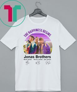 Signatures The Happiness Begins Jonas Brothers T-Shirt