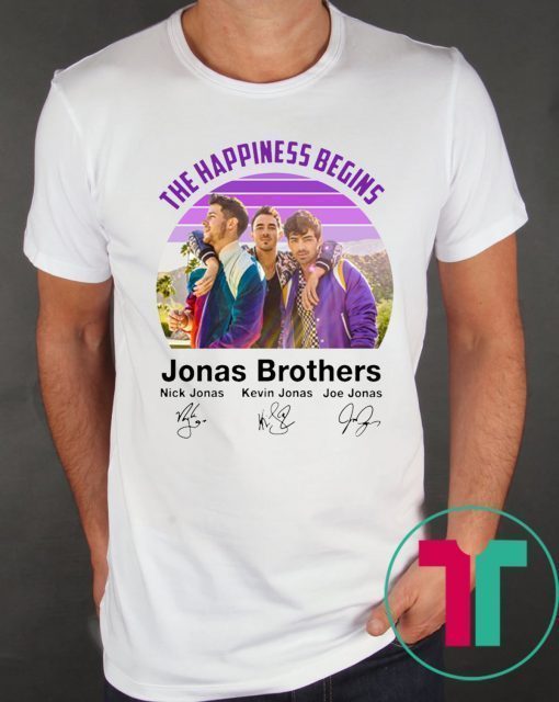 Signatures The Happiness Begins Jonas Brothers T-Shirt