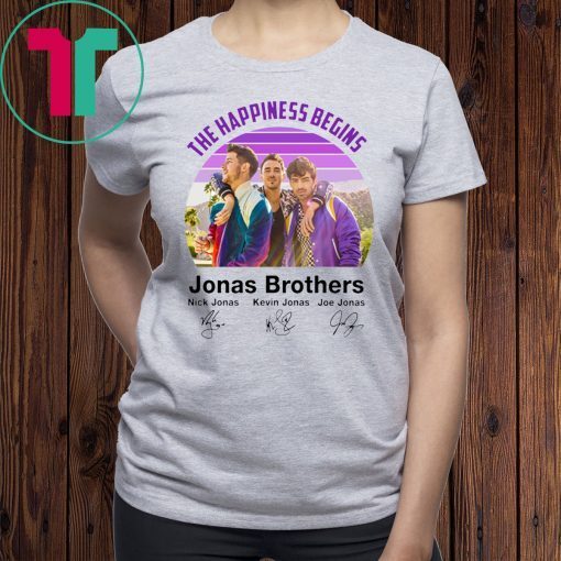 Signatures The Happiness Begins Jonas Brothers T-Shirt