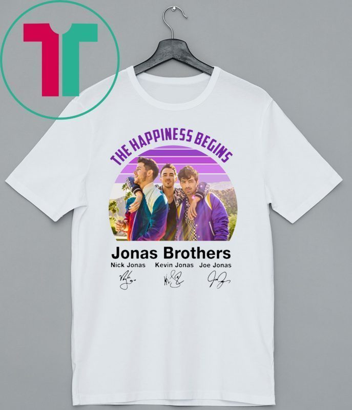 Signatures The Happiness Begins Jonas Brothers T-Shirt