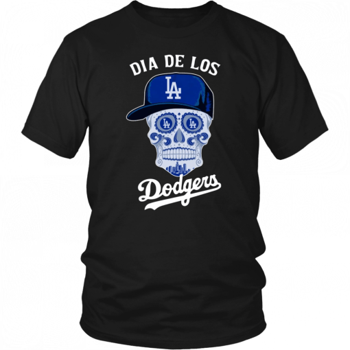 Skull Dodgers Dia de los Dodgers Unisex T-Shirt