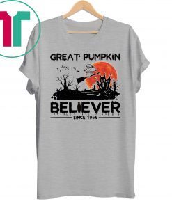 Snoopy Great Pumpkin Believer Since 1966 Shirt for Mens Womens