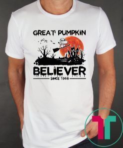 Snoopy Great Pumpkin Believer Since 1966 Shirt for Mens Womens