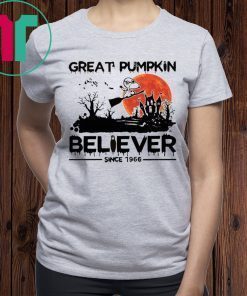 Snoopy Great Pumpkin Believer Since 1966 Shirt for Mens Womens